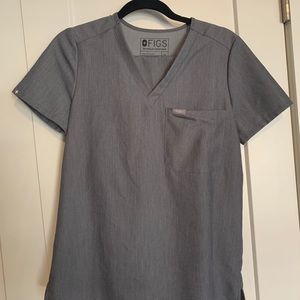 XS Gray Figs Scrubs set